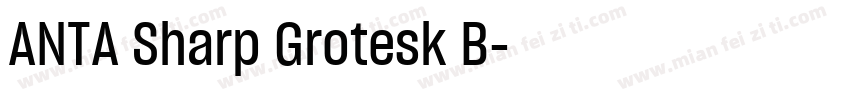 ANTA Sharp Grotesk B字体转换